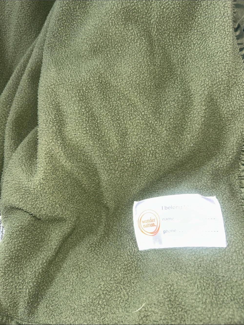 wonder nation Olive & Black Two-Tone Puffer Jacket - Picture 6 of 6